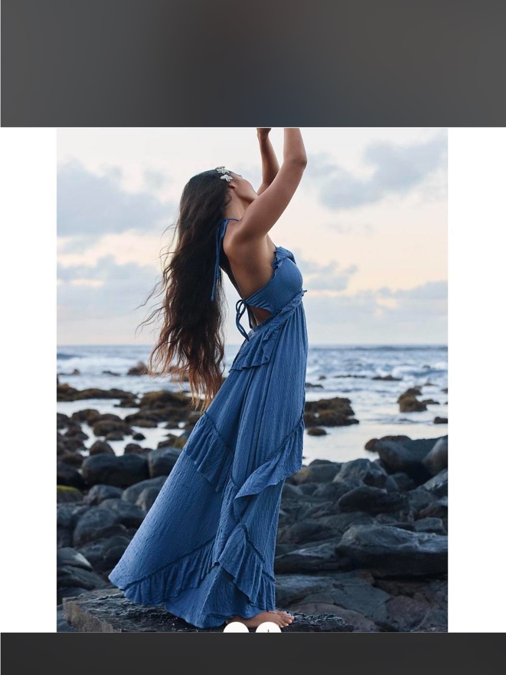 NWT Free People Santa Luz Ruffle Tiered Maxi Dress. Size XS - Picture 2 of 5